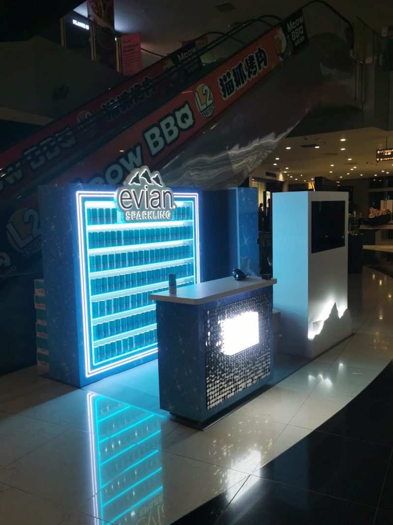 Brand activation in mall concourse