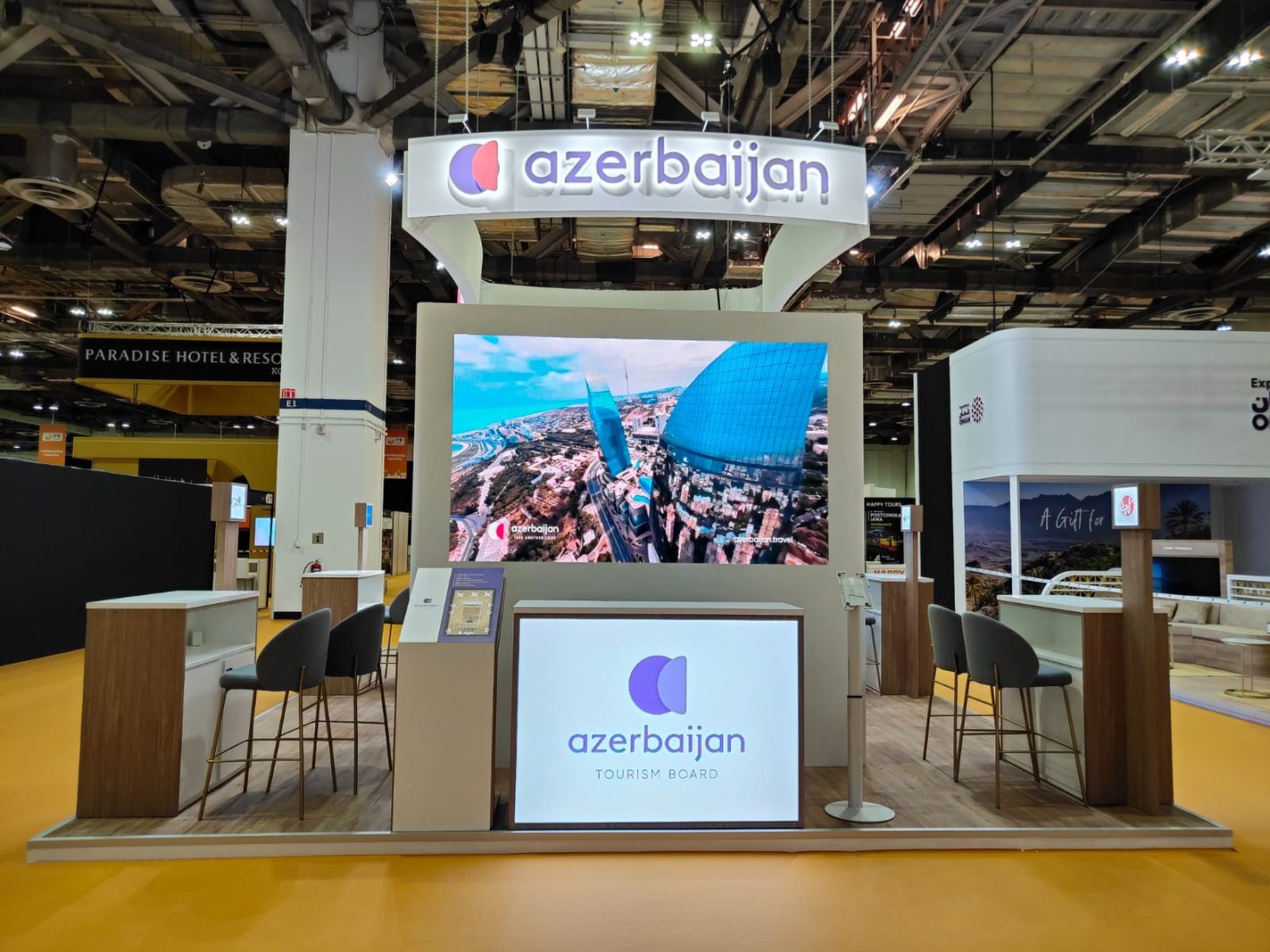 Exhibition booth at trade show